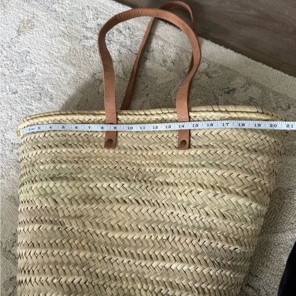 NEW Oversized Woven Beach Bag - Picture 8 of 9